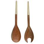 Slabestek acaciahout met verguld handvat, 31 cm - Artesà
