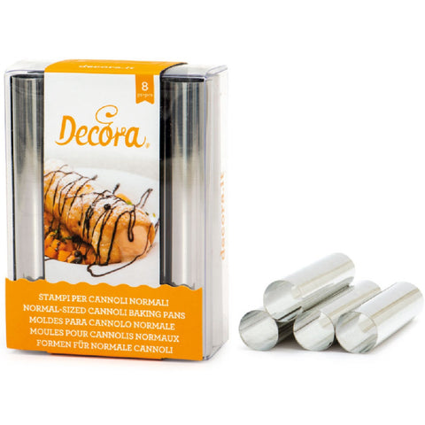 Cannoli Vulrollen RVS 12cm Set/8 - Decora