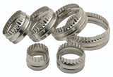 Koekjes- en gebaksnijders met dubbele rand RVS Set van 6 - KitchenCraft