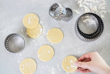 Koekjes- en gebaksnijders met dubbele rand RVS Set van 6 - KitchenCraft
