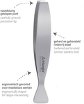 Visgratenpincet recht RVS - Triangle